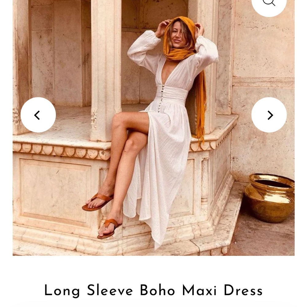 Long Sleeve Boho Maxi Dress